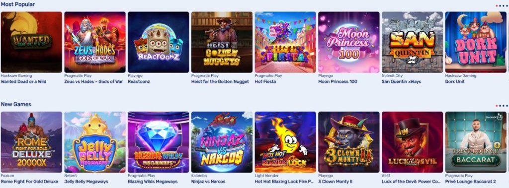 Budsino casino games and slots
