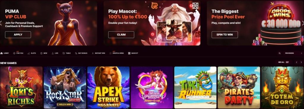 puma games and slots