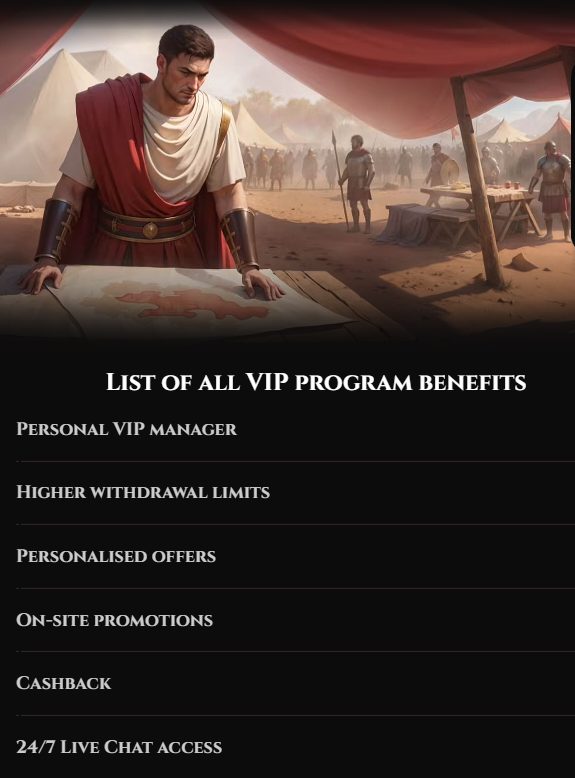 Legiano VIP program cash rewards and free spins with no deposit