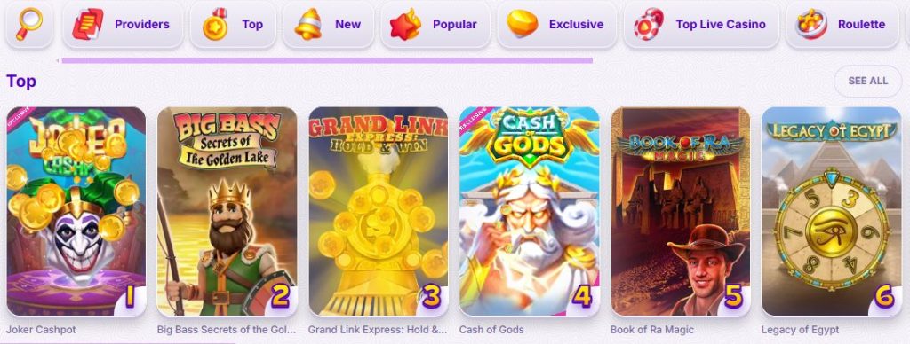 Robocat games and slots
