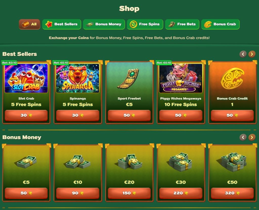 Green Luck Casino Exclusive shop