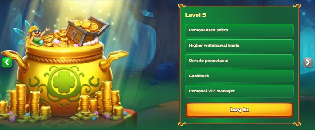 Green Luck Casino vip levels