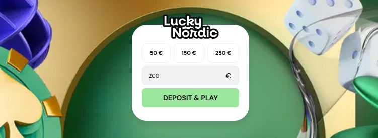 Lucky Nordic deposits and withdrawals, Lucky Nordic is a Pay'n Play Casino!