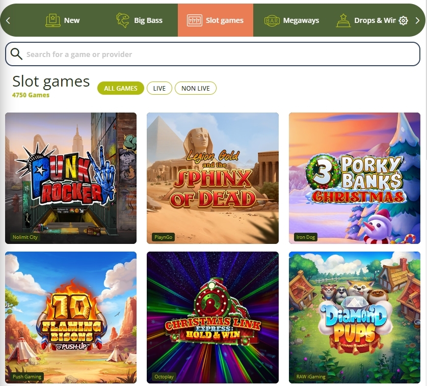 Games and slots