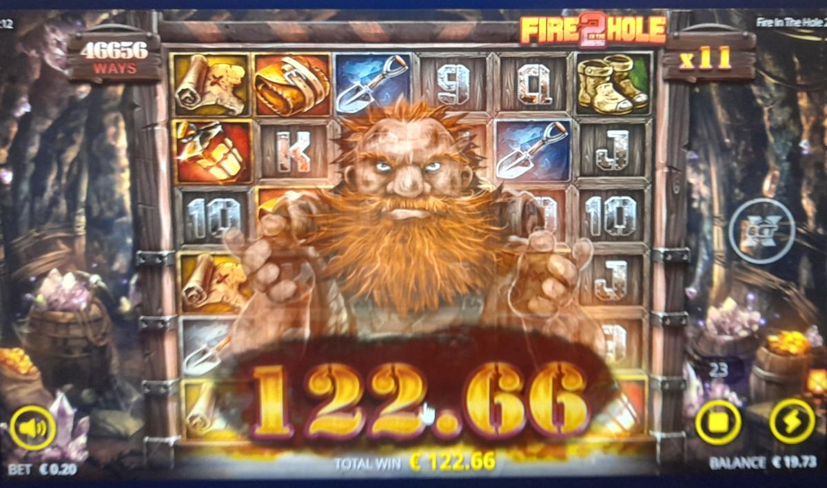 Fire in the hole 2 – UltraCasino (122.66 eur / 0.20 bet) | juugeli1