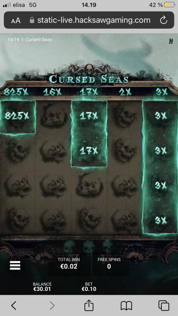 Cursed Seas – CasinoDays (87.10 eur / 0.10 bet) | Humtsaga