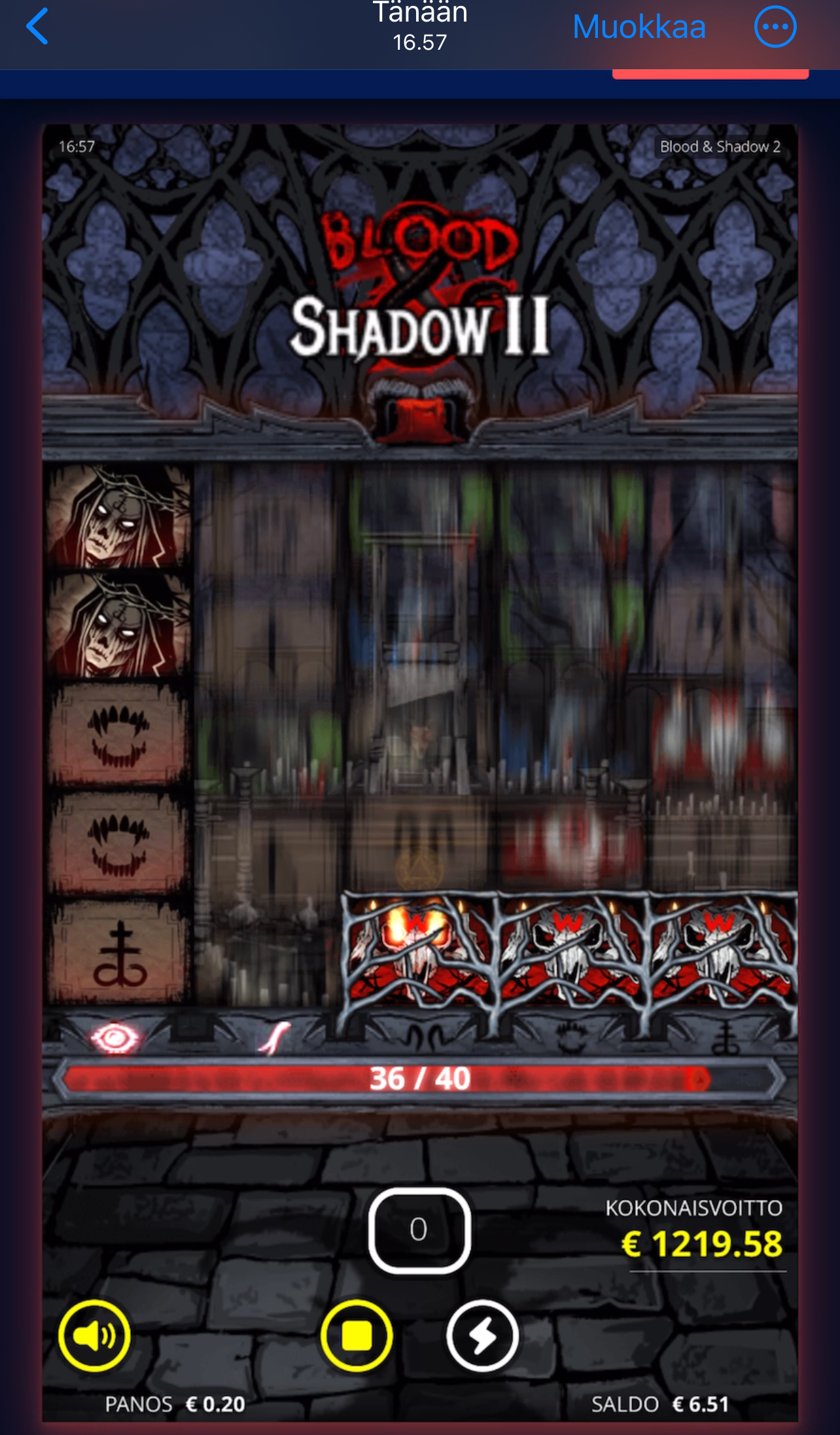 Blood & Shadow – Wildz (1219.58 eur / 0.20 bet) | Tiinakir