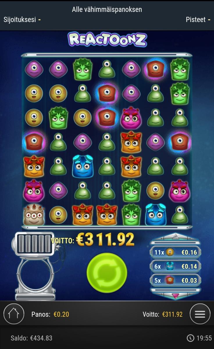 Reactoonz – Wildz (311 eur / 0.2 bet) | Jaakko888