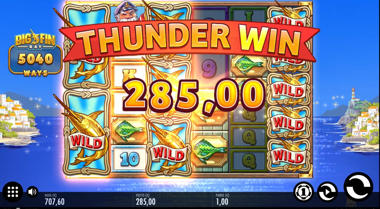 Big Fin Bay – Casumo (285 eur / 1 bet) | Kapteni85