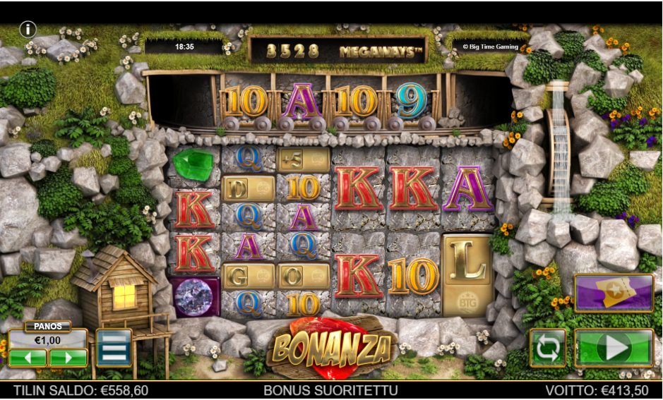 Bonanza Megaways – Qbet (413.5 eur / 1 bet) | Kapteni85