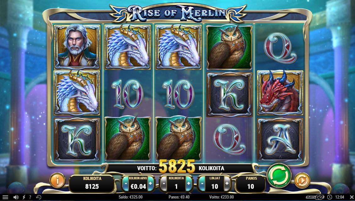 Rise of Merlin – Unibet (233 eur / 0.4 bet) | Kapteni85